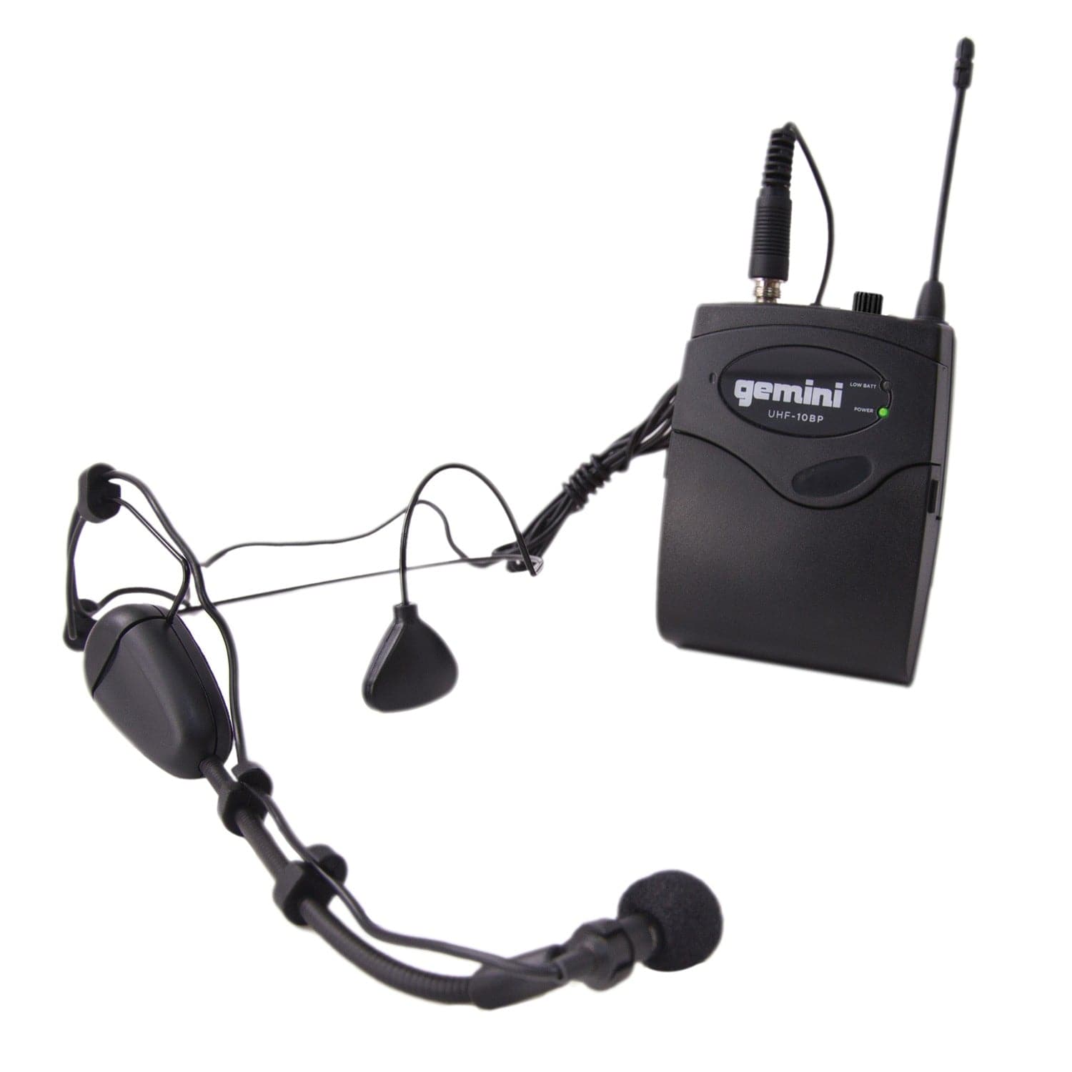 Gemini UHF-01HL-F2 UHF Single-Channel Wireless Microphone System with Headset and Lavalier Microphones