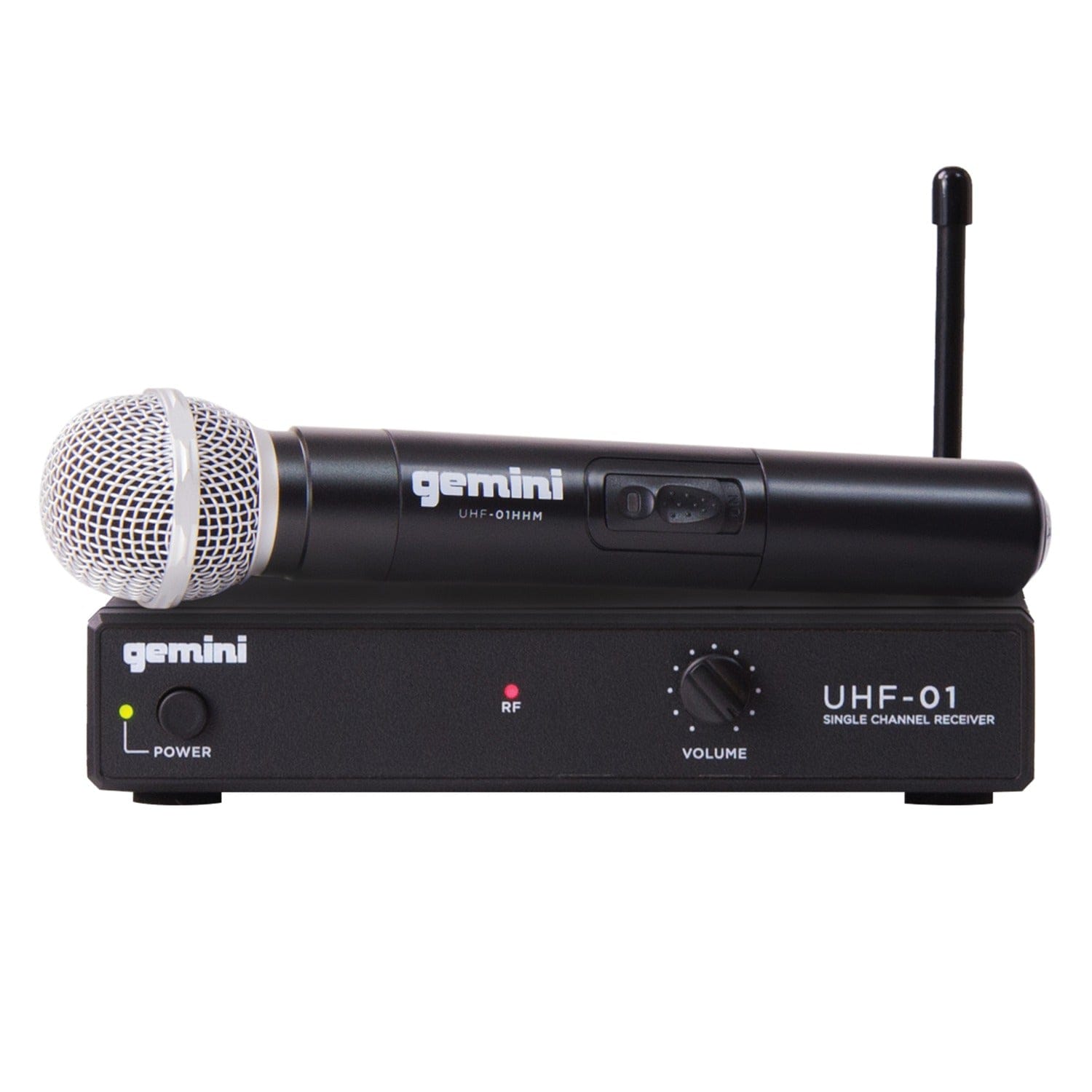 Gemini UHF-01M-F1 UHF Single-Channel Wireless Microphone System with Handheld Microphone