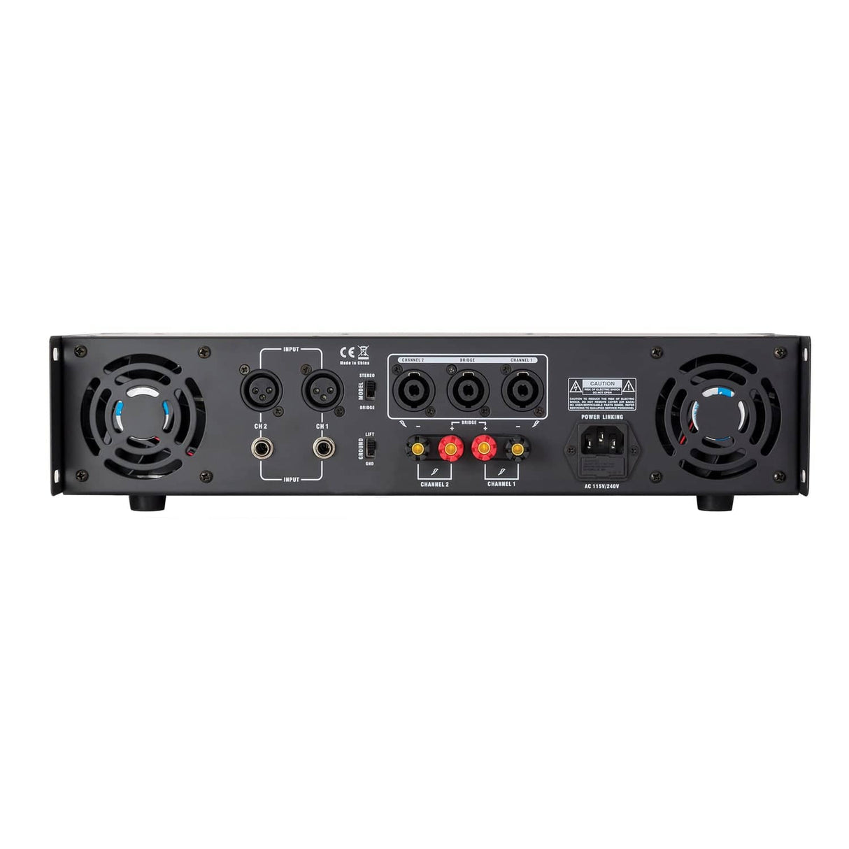 Gemini 5000-Watt-Peak 2.0-Channel Bridgeable Rack-Mountable Professional Power Amplifier for PA Systems and DJ Rigs, XGA-5000