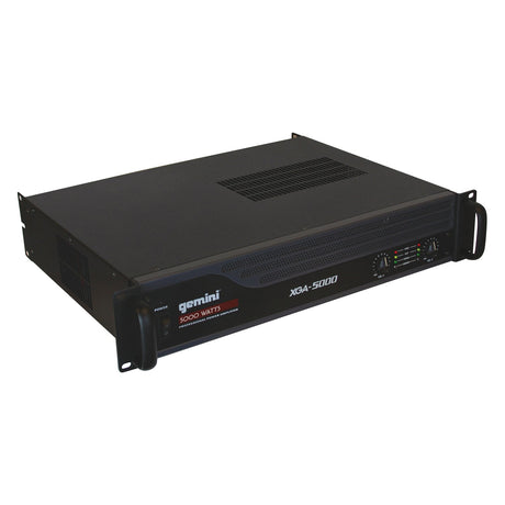 Gemini 5000-Watt-Peak 2.0-Channel Bridgeable Rack-Mountable Professional Power Amplifier for PA Systems and DJ Rigs, XGA-5000
