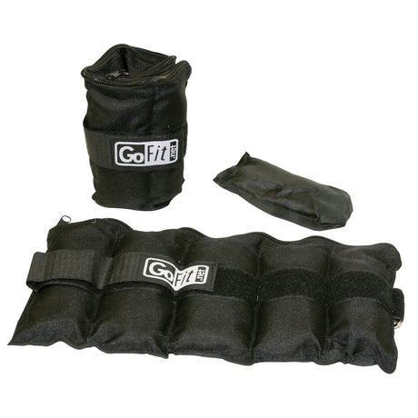 GoFit 5-Level Adjustable Ankle Weights, 2 Pack, 2 Lbs. to 10 Lbs.