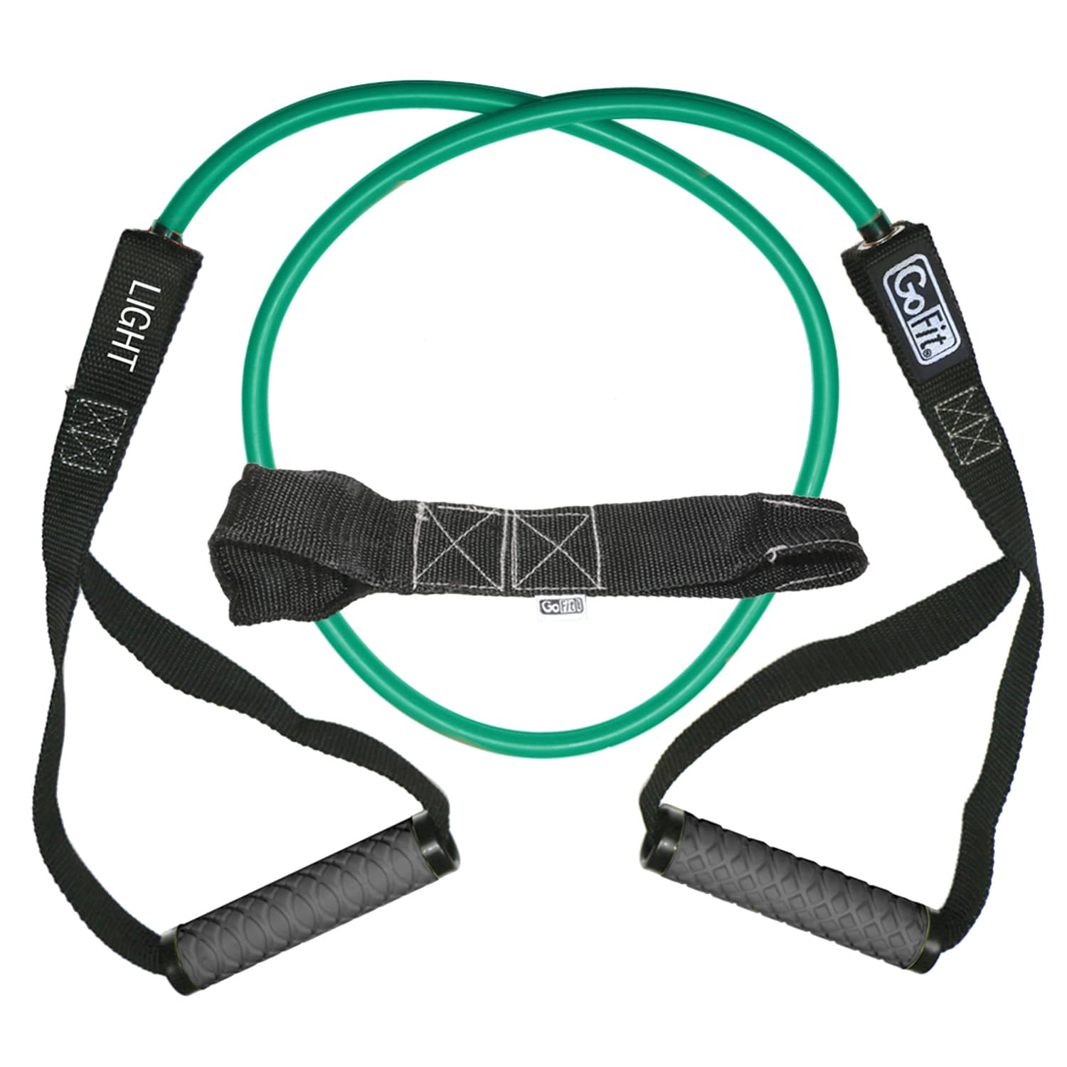 GoFit Pro-Grade Power Resistance Tube with Handles, Green
