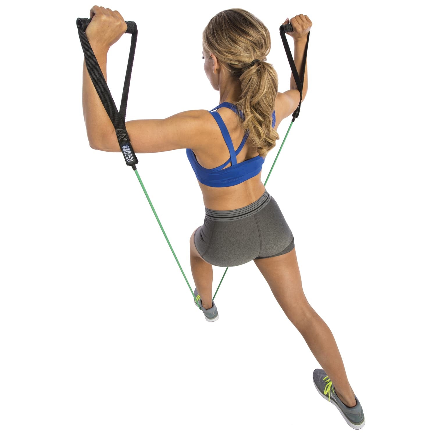 GoFit Pro-Grade Power Resistance Tube with Handles, Green