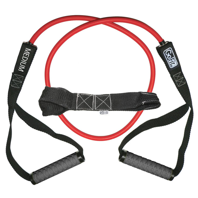 GoFit Pro-Grade Power Resistance Tube with Handles, Red