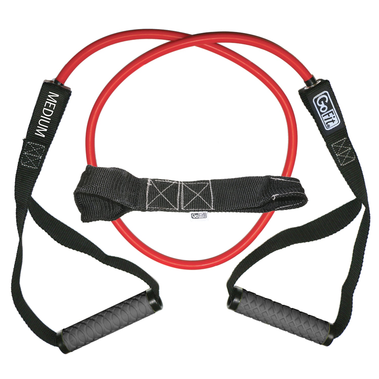 GoFit Pro-Grade Power Resistance Tube with Handles, Red