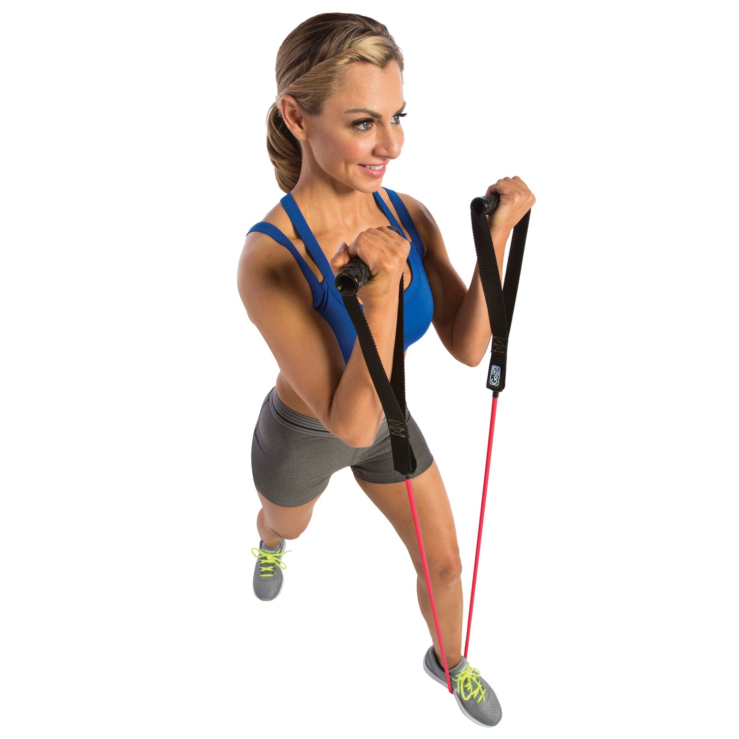 GoFit Pro-Grade Power Resistance Tube with Handles, Red