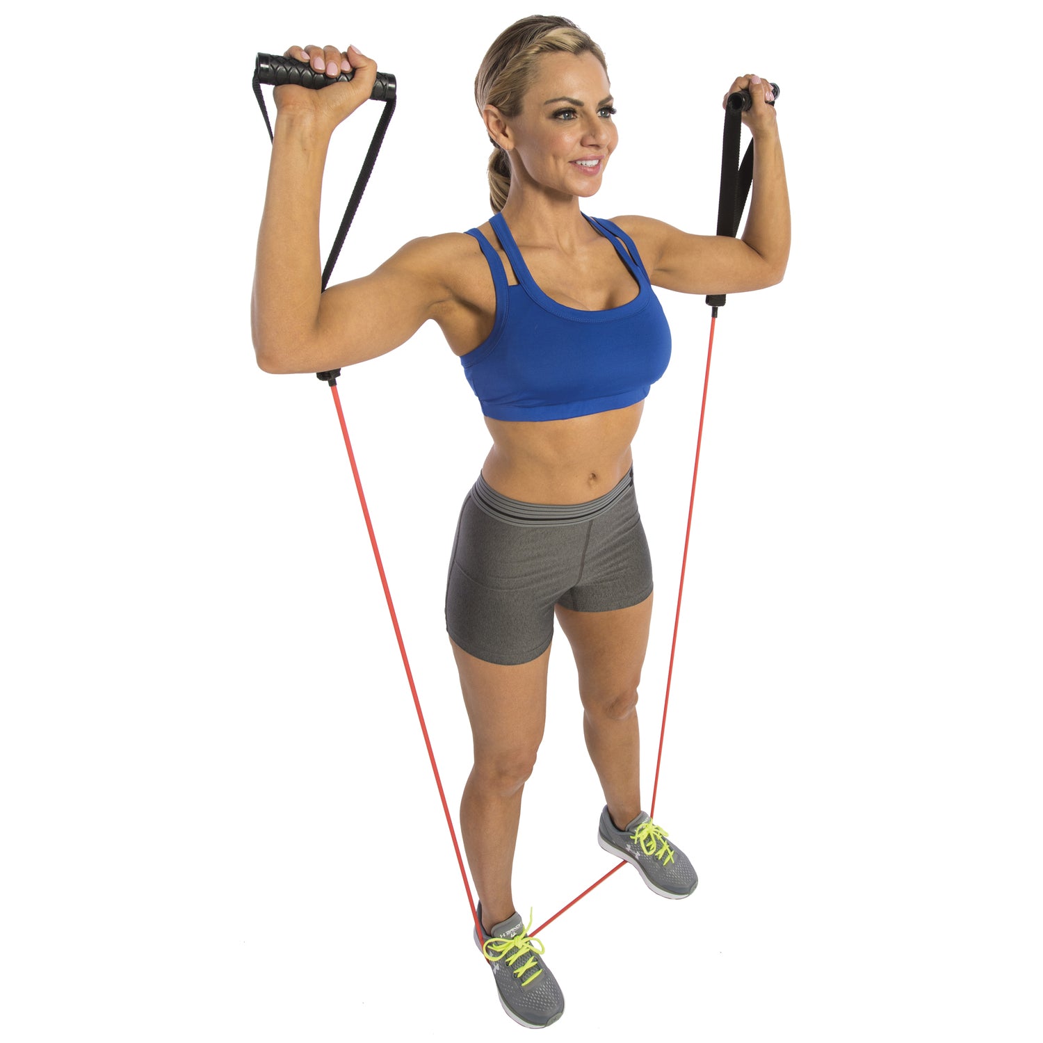 GoFit Pro-Grade Power Resistance Tube with Handles, Red