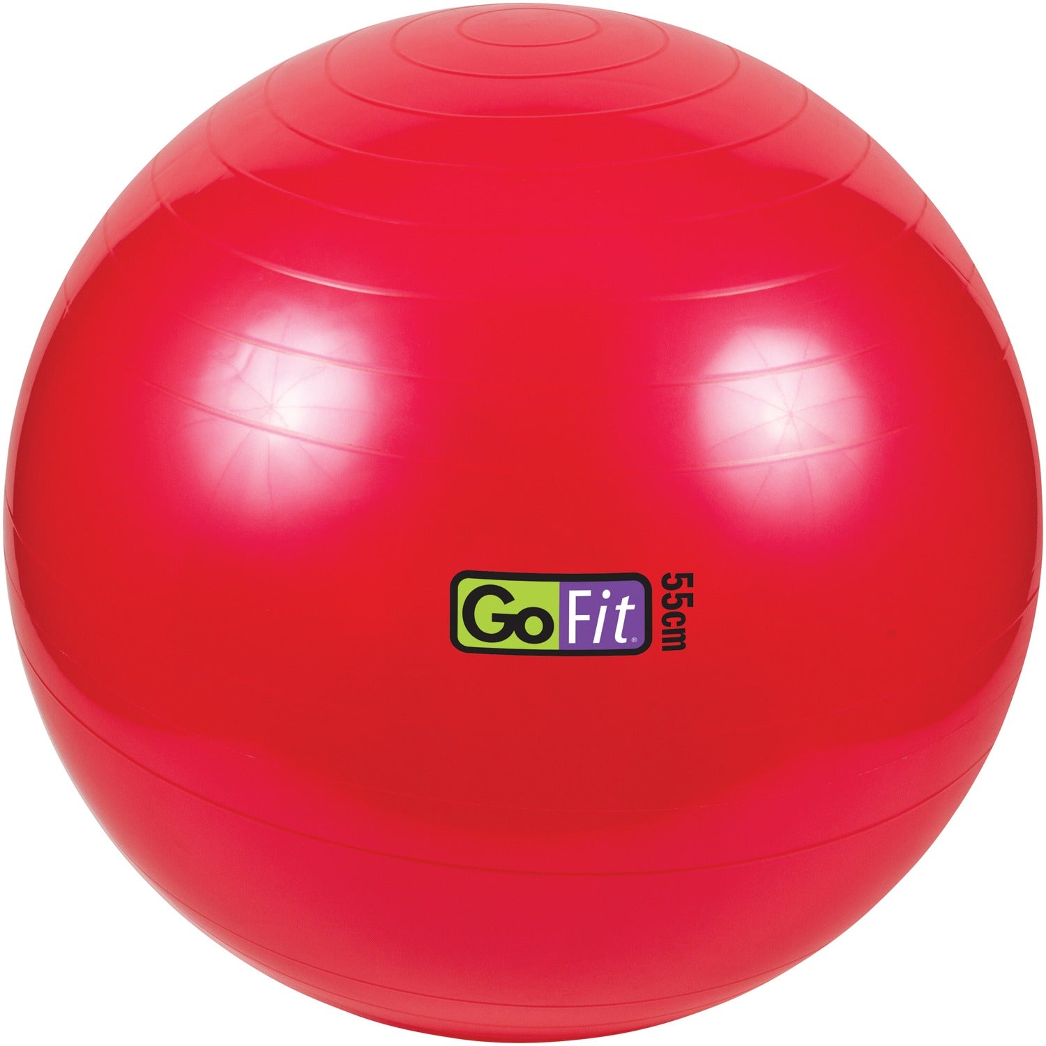 GoFit Stability Ball with Pump, 55cm, Red