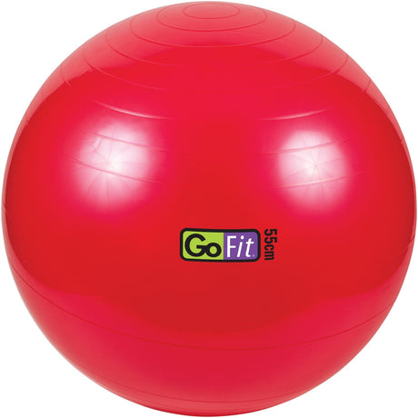 GoFit Stability Ball with Pump, 55cm, Red