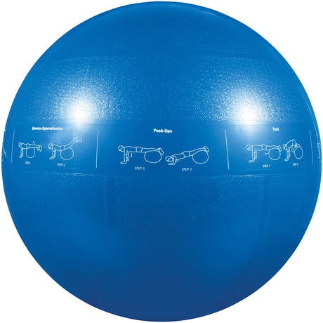 GoFit Pro Grade Stability Guide Ball with Pump, 55cm, Blue