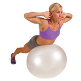 GoFit Stability Ball with Pump, 65cm, White