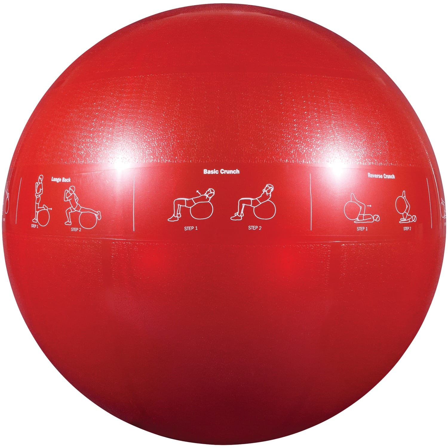 GoFit Pro Grade Stability Guide Ball with Pump, 65cm, Red