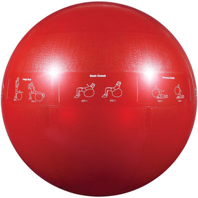 GoFit Pro Grade Stability Guide Ball with Pump, 65cm, Red
