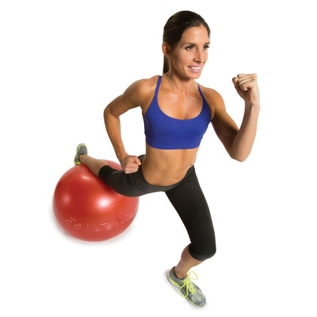 GoFit Pro Grade Stability Guide Ball with Pump, 65cm, Red
