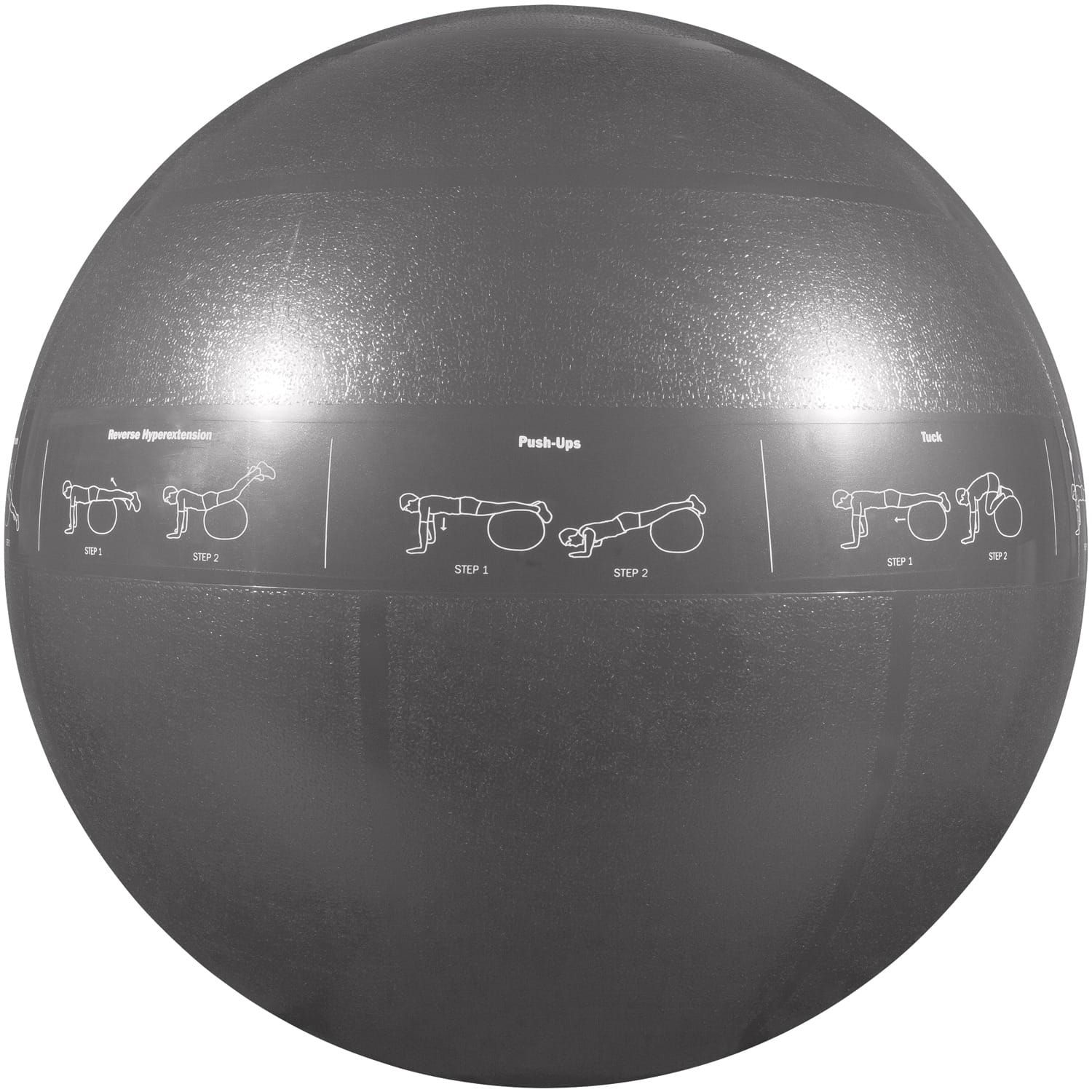 GoFit Pro Grade Stability Guide Ball with Pump, 75cm, Silver