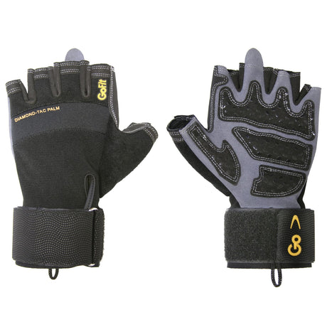 GoFit Diamond-Tac Wrist-Wrap Gloves, Medium