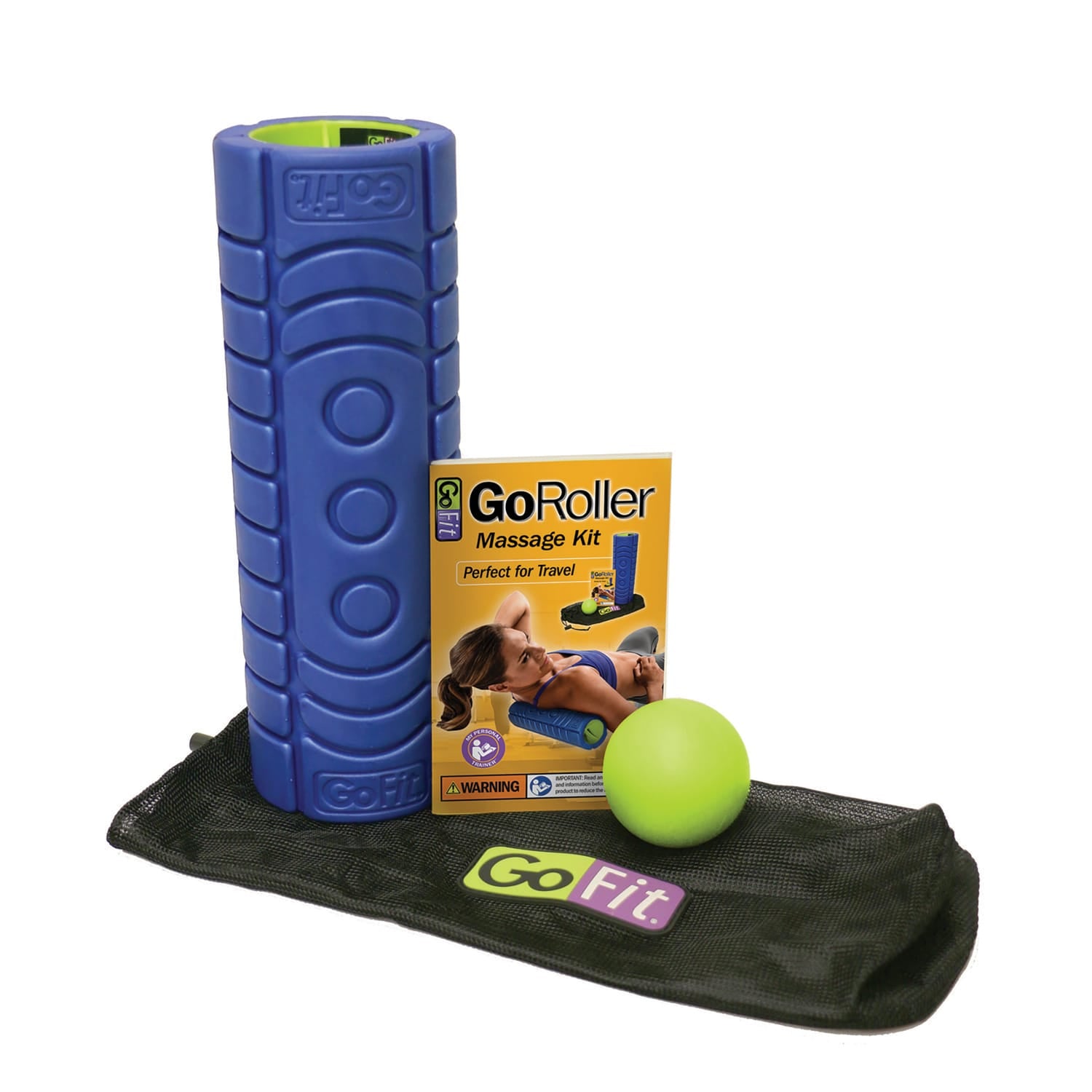 GoFit 12-In. Go Roller Massage Kit