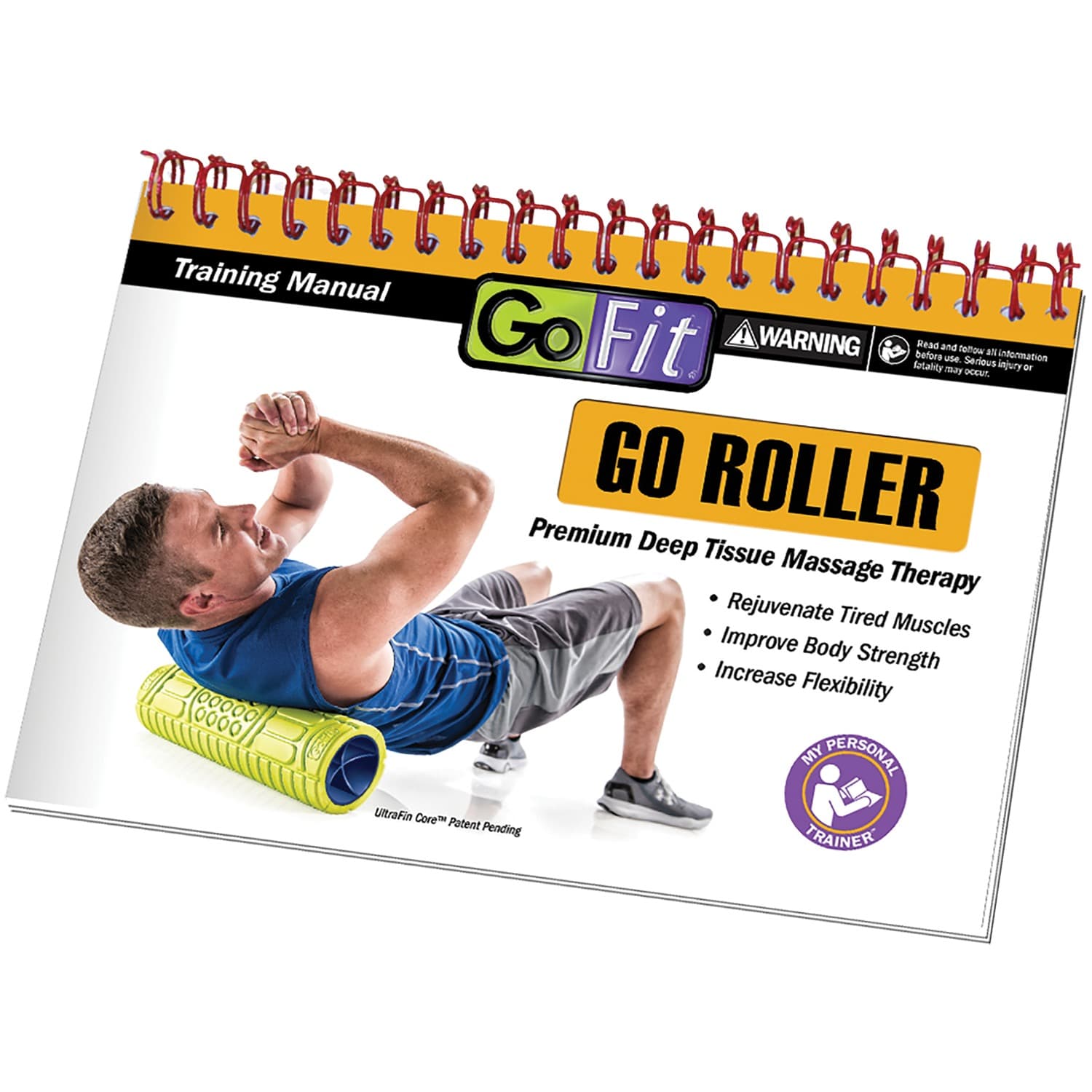 GoFit 18-In. Go Roller with UltraFin Core, Green