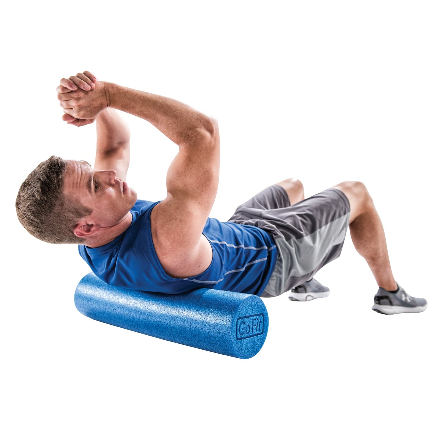 GoFit Foam Roll, 24 In., Blue