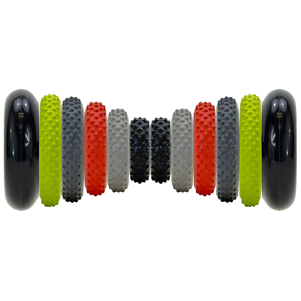 GoFit Interchangeable Ring Roller RFX with 10 Interchangeable Massage Rings