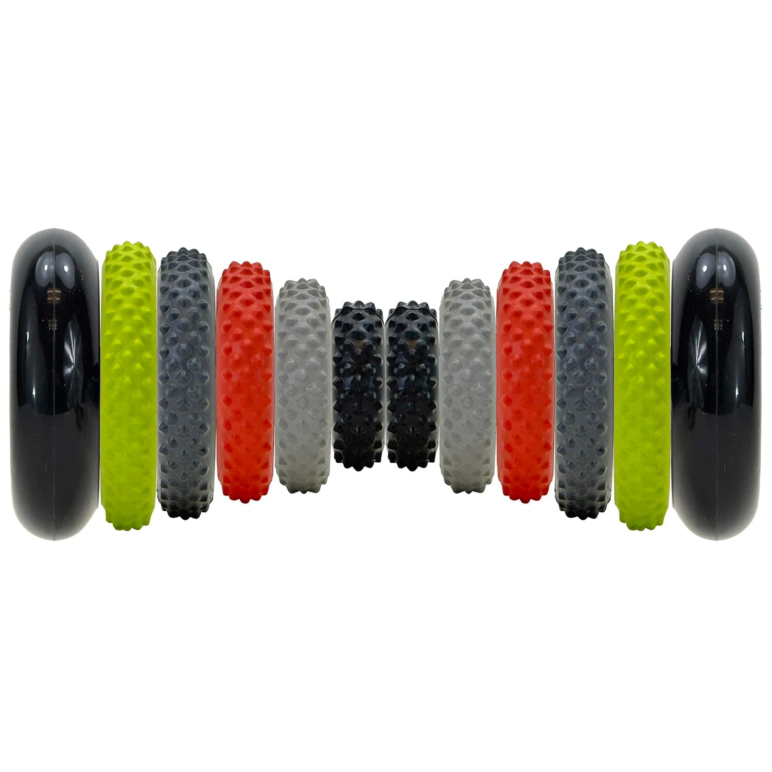 GoFit Interchangeable Ring Roller RFX with 10 Interchangeable Massage Rings