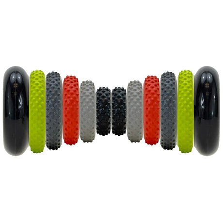 GoFit Interchangeable Ring Roller RFX with 10 Interchangeable Massage Rings