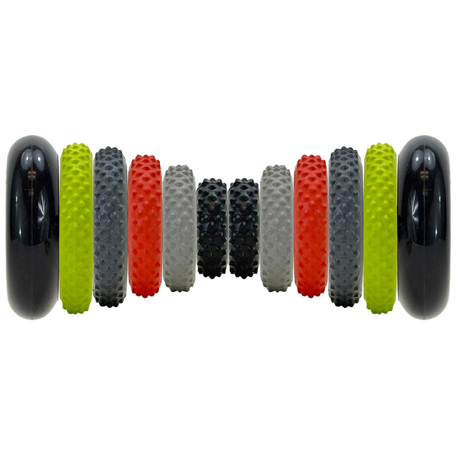 GoFit Interchangeable Ring Roller RFX with 10 Interchangeable Massage Rings