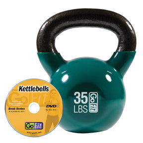 GoFit Kettlebell with DVD, 35 Lbs.