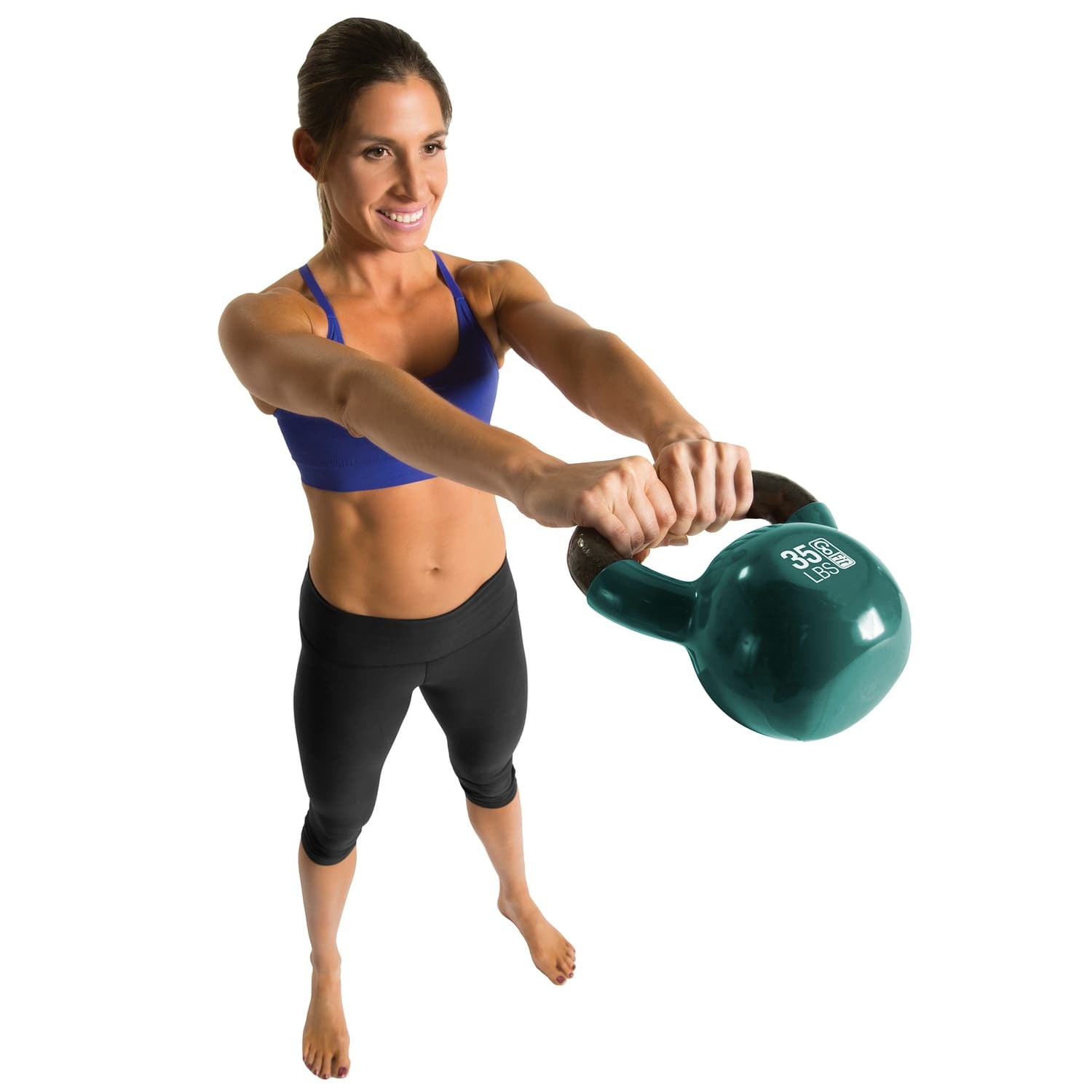 GoFit Kettlebell with DVD, 35 Lbs.