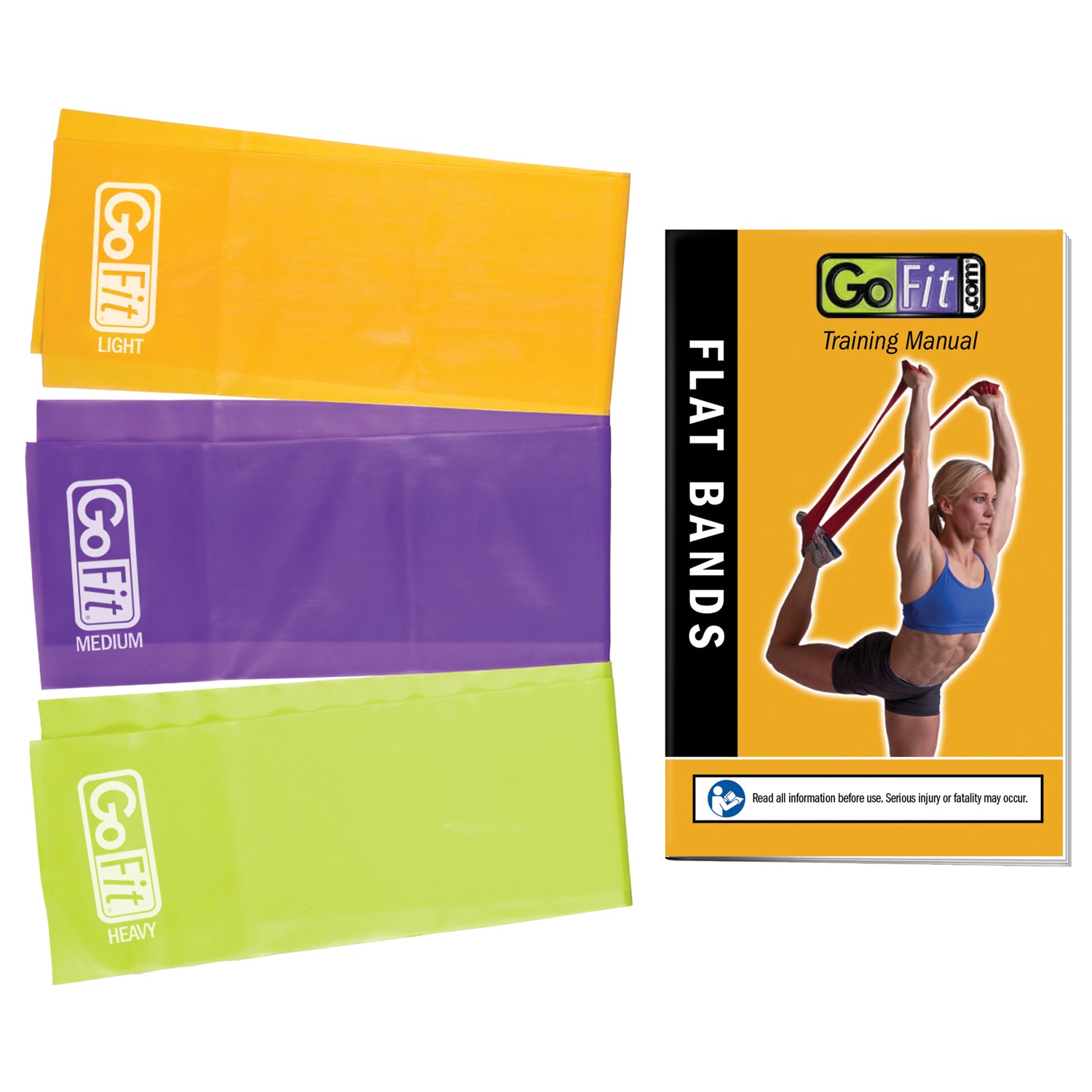 GoFit Latex-Free Flat Bands Set