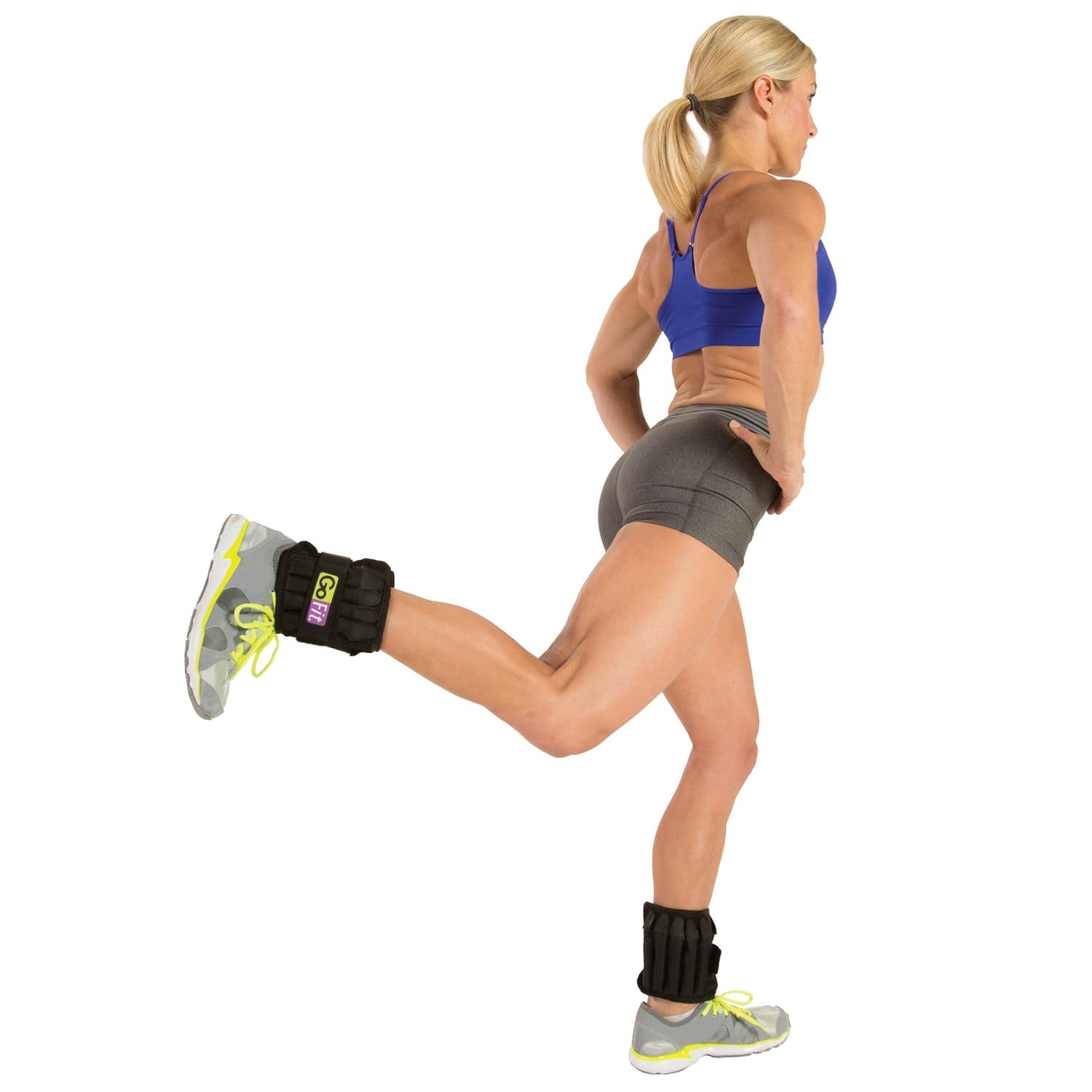 GoFit 5-Pound Pair of Padded Pro Ankle Weights