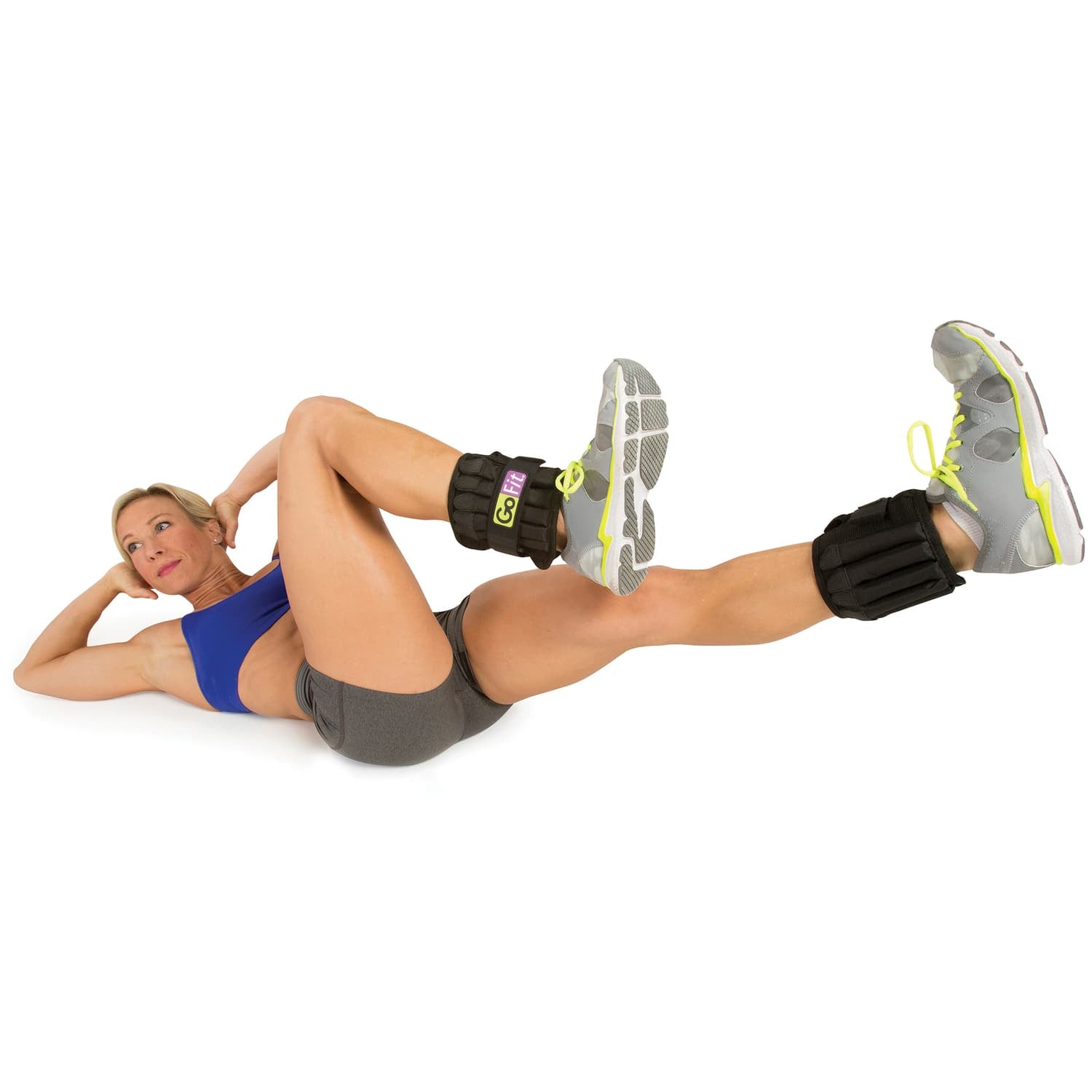 GoFit 5-Pound Pair of Padded Pro Ankle Weights