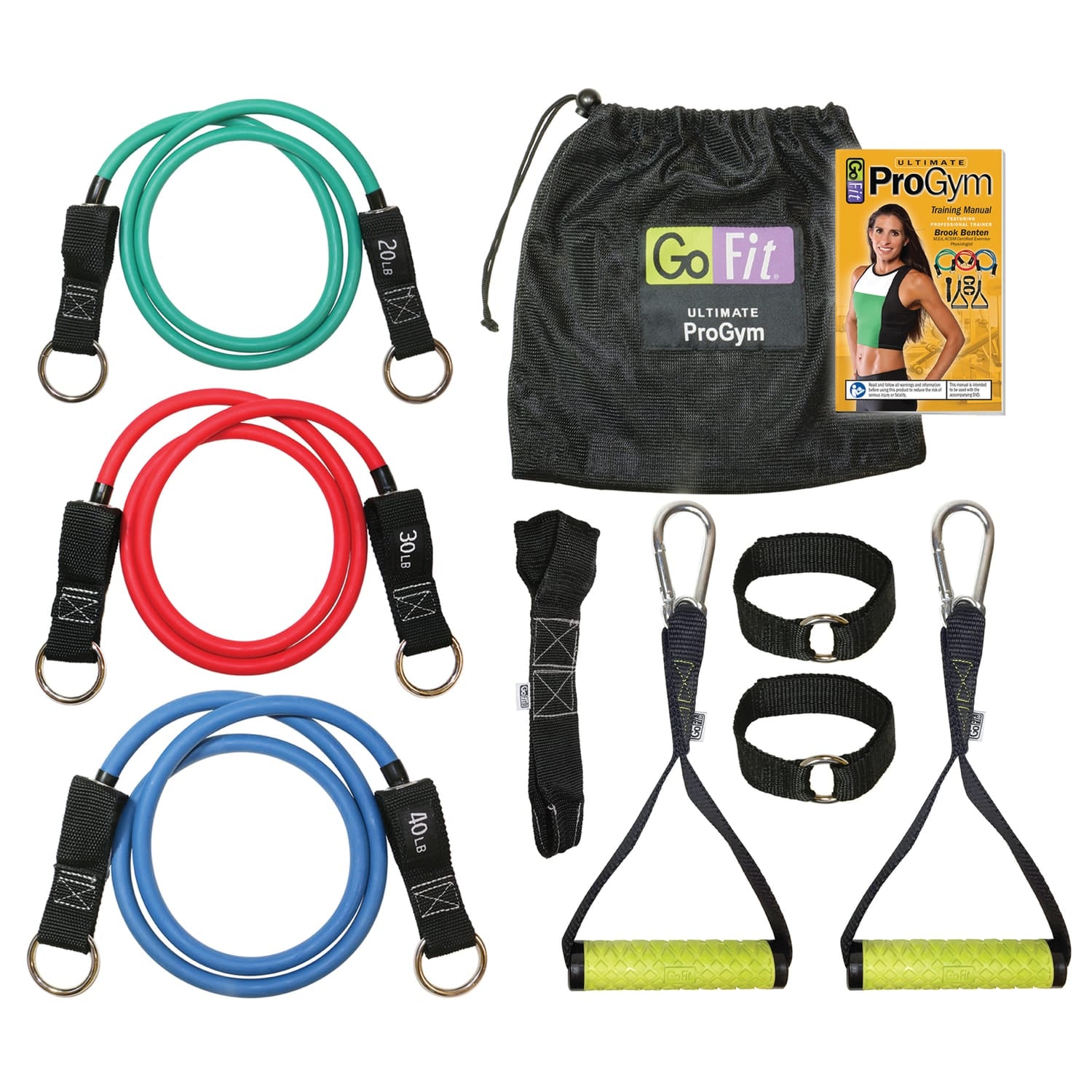 GoFit Ultimate ProGym Resistance Bands Kit with Training DVD