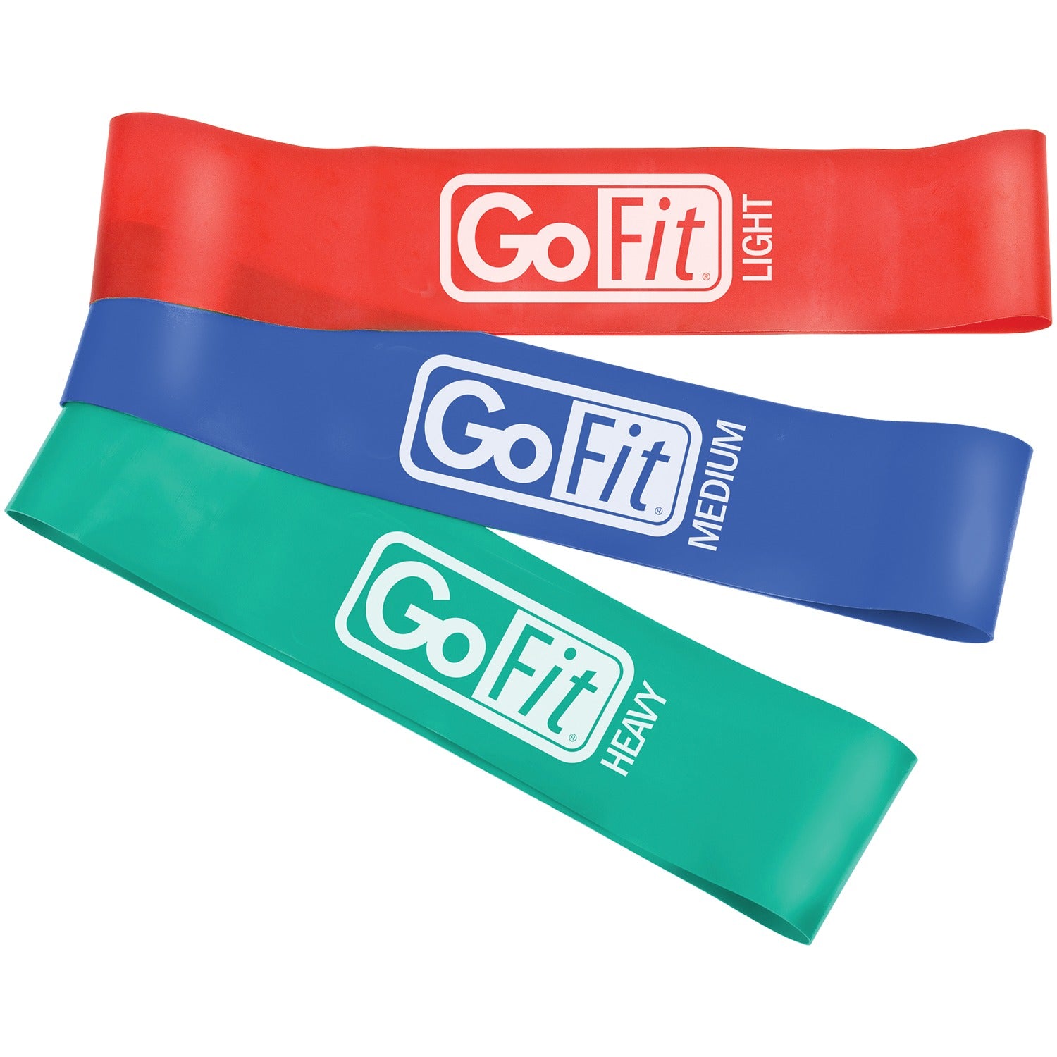 GoFit Power Loops with Flip Chart, 3 pk