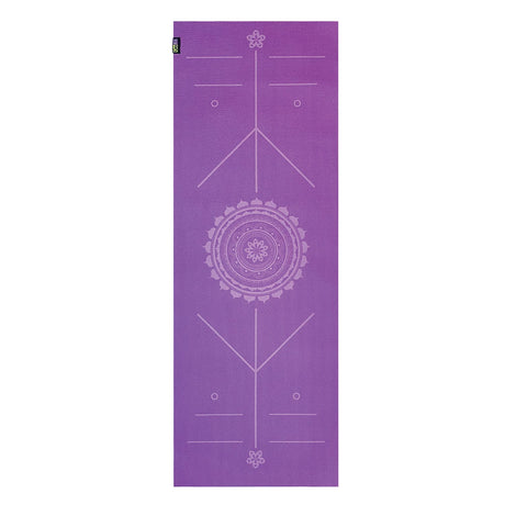 GoFit AlignMat Body-Alignment Yoga Mat, Purple