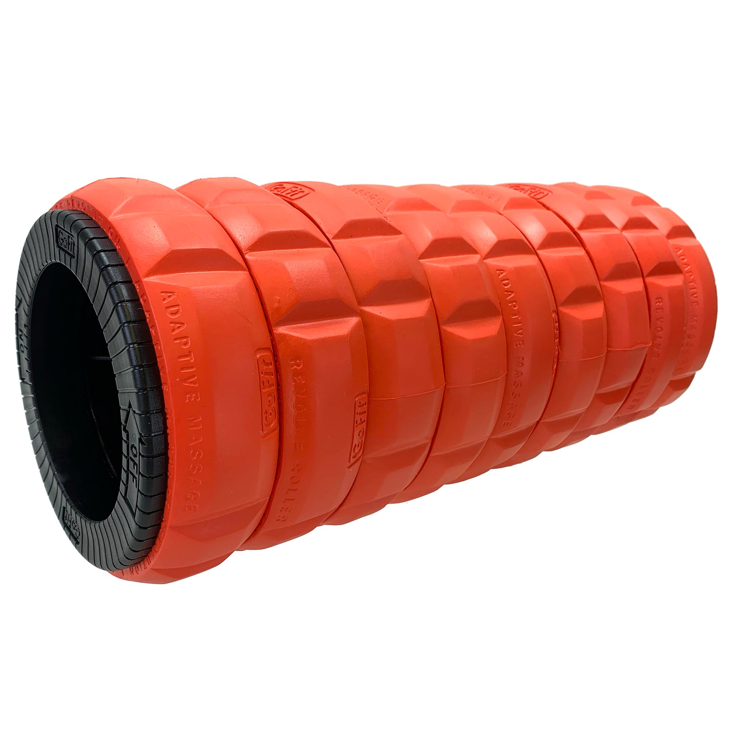 GoFit Revolve Roller with Adaptive Massage Rings, 9 Low Profile