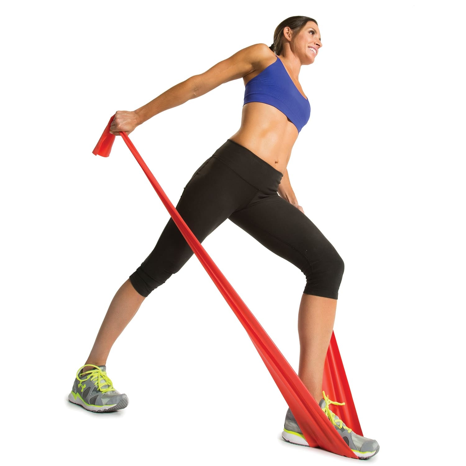 GoFit Latex-Free Single Flat Band, Red