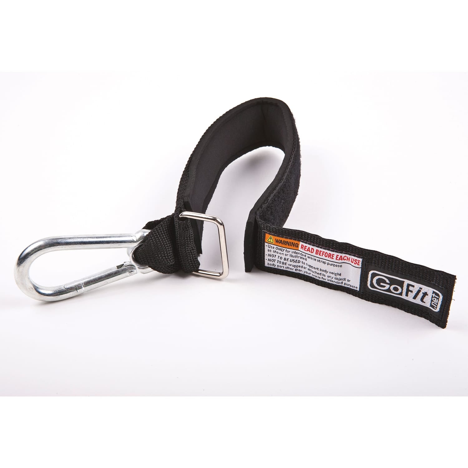 GoFit Ankle Strap with Carabiner for Tubes and Resistance Bands
