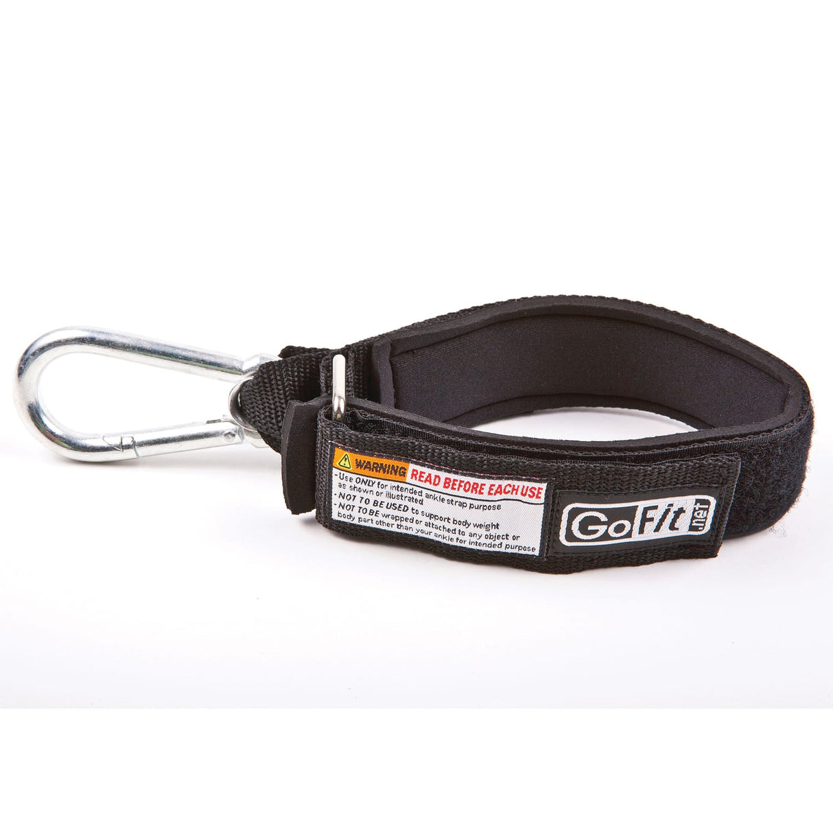 GoFit Ankle Strap with Carabiner for Tubes and Resistance Bands
