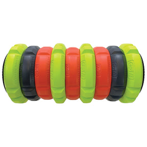 GoFit Revolve Roller with Adaptive Massage Rings, 4 High Profile, 2 Medium Profile and 3 Low Profile