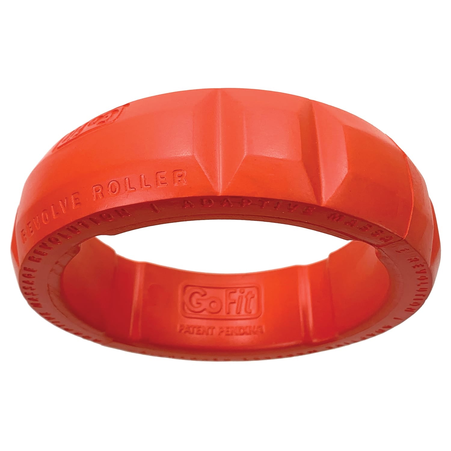 GoFit Revolve Roller with Adaptive Massage Rings, 4 High Profile, 2 Medium Profile and 3 Low Profile