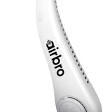 Airbro Portable Neck Fan, Bladeless 3 Speeds, 800-mAh Rechargeable Battery, 360° Surround Airflow, up to 3 Hours Run Time, Soft-Flex Band, 2 Pack