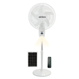 Airbro 4.5-Ah 18-In. ChargeFlow Portable Rechargeable AC/DC Oscillating Stand Fan with Power Bank, 9 Speeds, Max 20 Hours Run Time, Solar, Remote