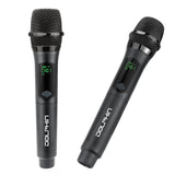 Dolphin Audio MCX-804 1-Channel 2.4-GHz Wireless Mic System, 4 Handheld Dynamic Cardioid Mics, up to 55-Yard Range, Charging Base, 1/4-In. Receiver