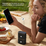Kodak SoundBrix 2-Piece Portable Rechargeable Bluetooth Speaker System with TWS, Magnetic Docking, up to 5 Hours Play Time, Bass Black
