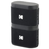 Kodak SoundBrix 2-Piece Portable Rechargeable Bluetooth Speaker System with TWS, Magnetic Docking, up to 5 Hours Play Time, Bass Black