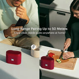 Kodak SoundBrix 2-Piece Portable Rechargeable Bluetooth Speaker System with TWS, Magnetic Docking, up to 5 Hours Play Time, Reverb Red