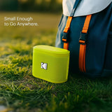Kodak SoundBrix 2-Piece Portable Rechargeable Bluetooth Speaker System with TWS, Magnetic Docking, up to 5 Hours Play Time, Yellin' Yellow