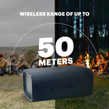 Kodak SoundBrix Plus 2-Piece Portable Rechargeable Bluetooth Speaker System, TWS, Magnetic Docking, IPX4, up to 5 Hours Play Time, Grooving Gray