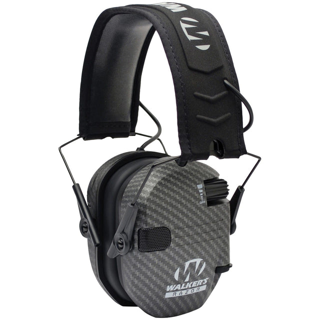 Walker's Game Ear Razor Electronic Muff, Carbon